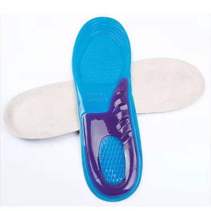 Professional TPE thick silicone shock-absorbing and breathable sports insole