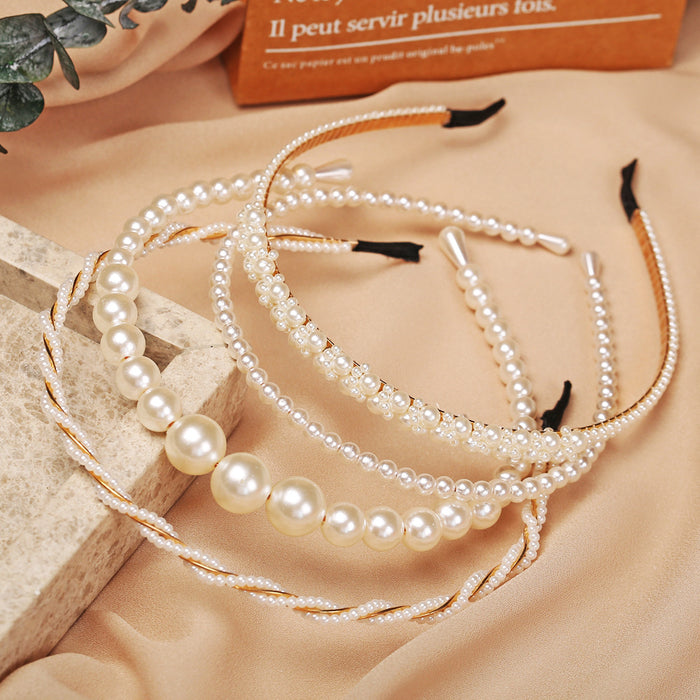 Vintage and Elegant Women's Pearl Headband