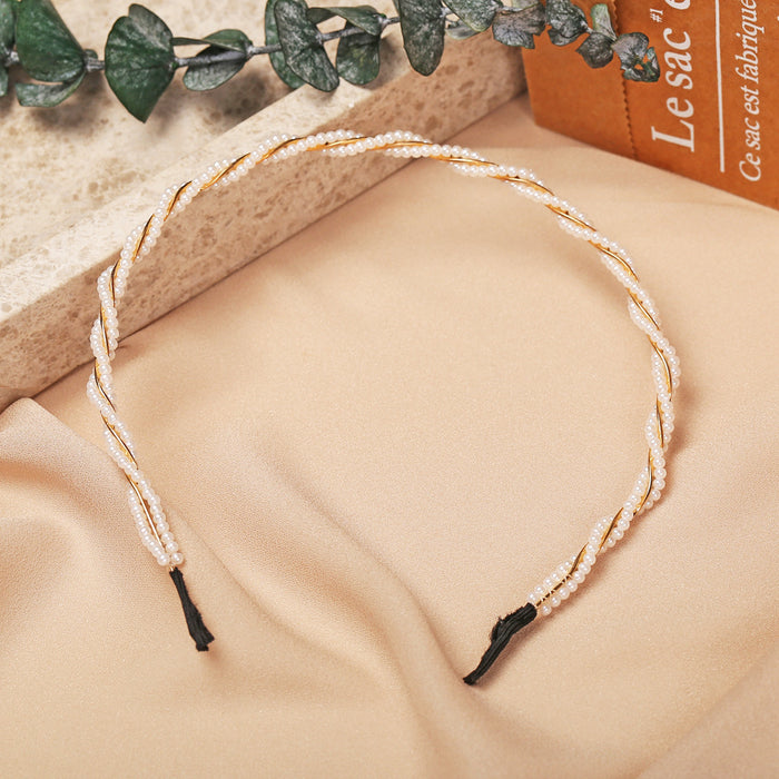 Vintage and Elegant Women's Pearl Headband