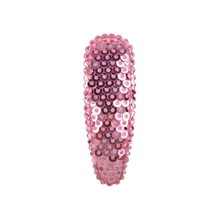 New Candy-Colored Flip Sequin Hair Clip Lace Mesh BB Clip Handmade Children Hair Accessories