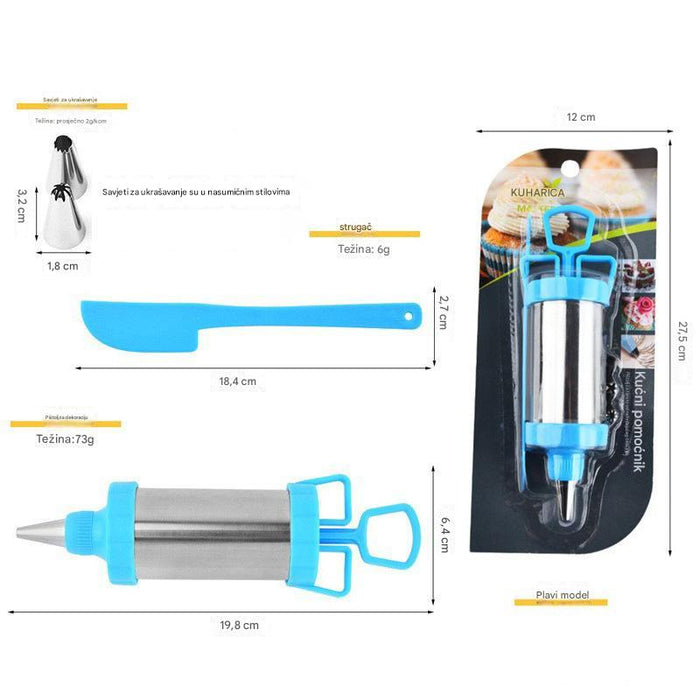 Professional Stainless Steel Piping Nozzle Set for Baking and Decorating Cookies and Cakes