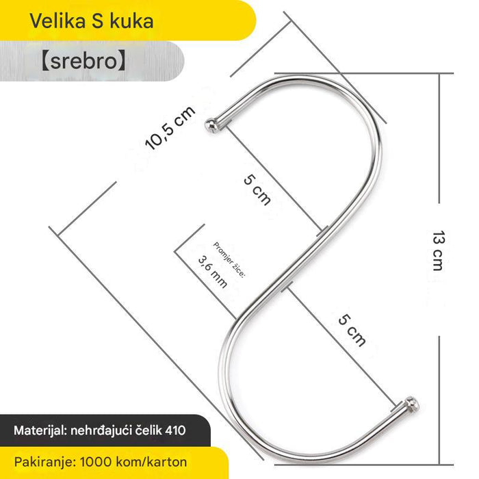 Stainless Steel Multi Use S-hook