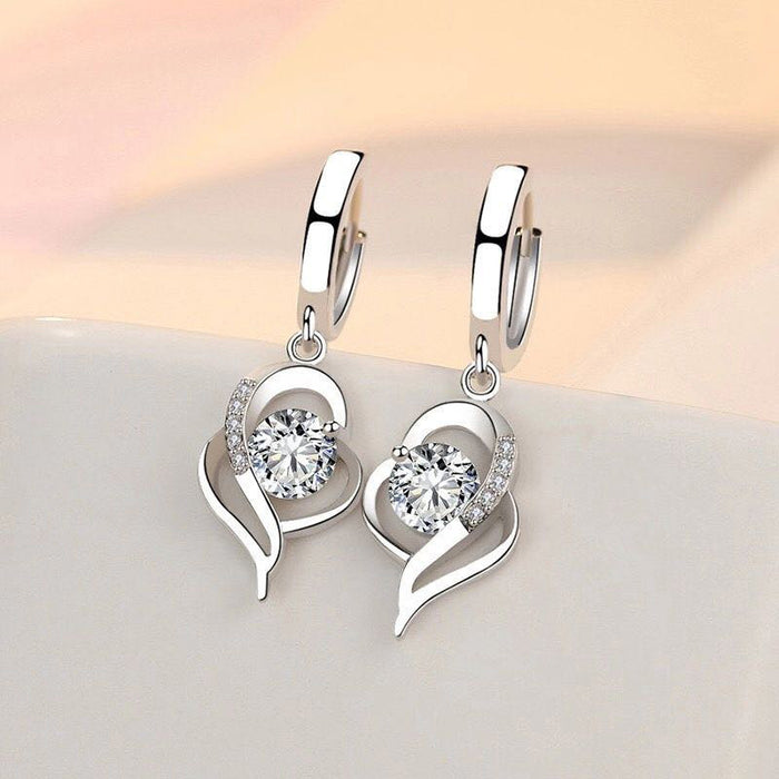 Beautiful Personalized Heart-shaped Earrings