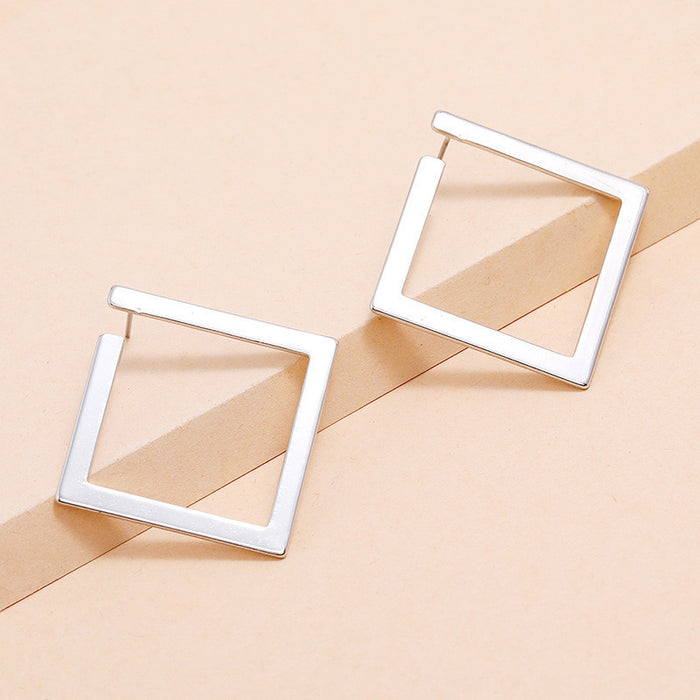 Fashionable Oversized Square Earrings