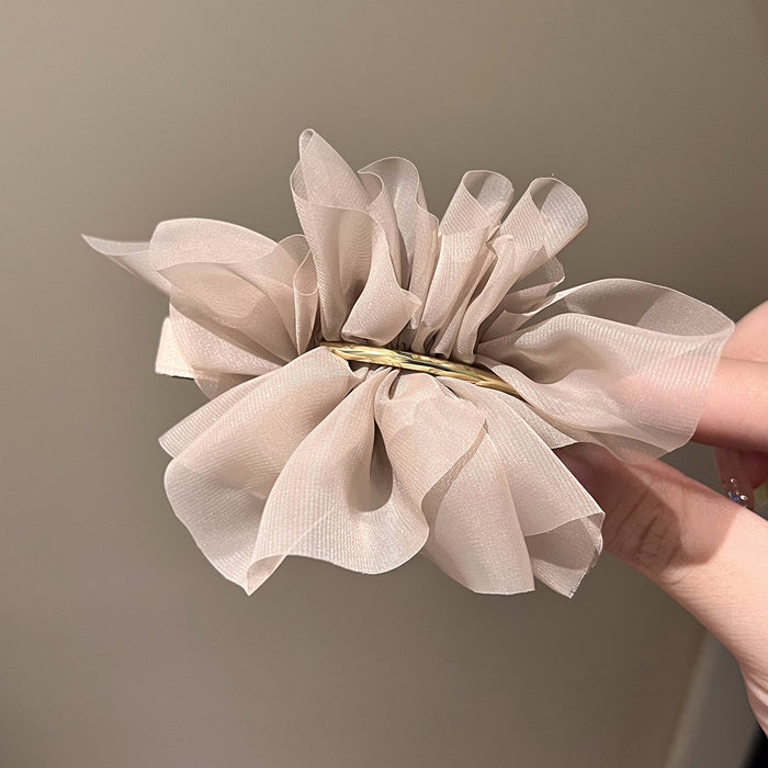 Fashionable Chiffon Flower Women's Ponytail Headwear Simple Hair Clip