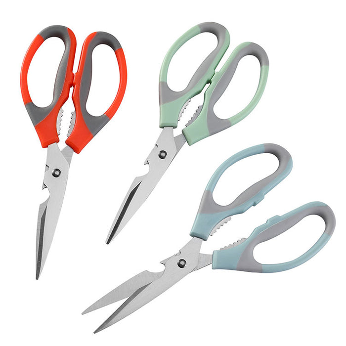 Multi-Use Heavy Duty Kitchen Scissors - Stainless Steel Strong Shears for Food, Meat, Poultry and Vegetables