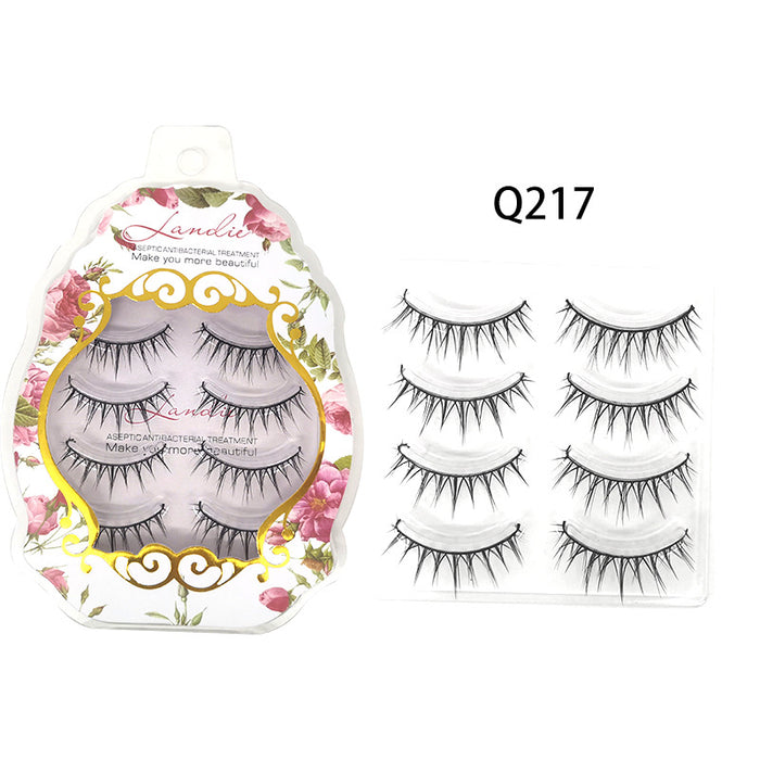 Natural false eyelashes add length and contour to eyelashes