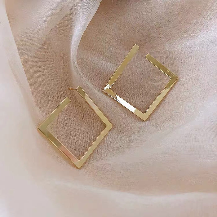 Fashionable Oversized Square Earrings