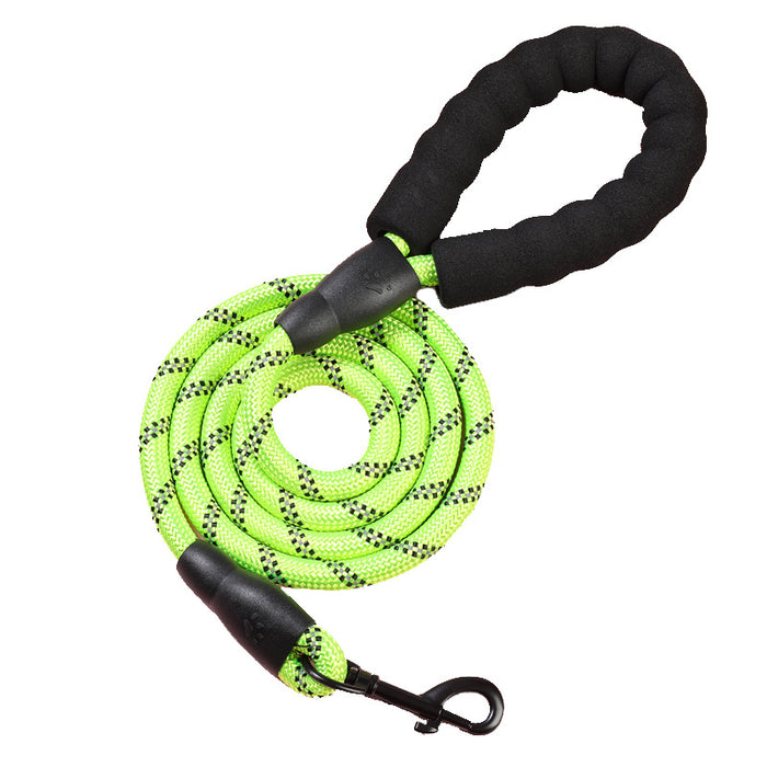 Premium Pet Leash with Reflective Round Rope and Strong Metal Clasp