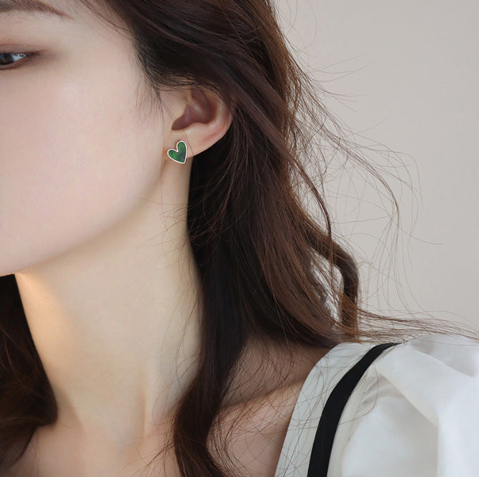 Delicate and TrendyHeart-shaped Stud Earrings for Women