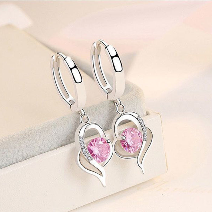 Beautiful Personalized Heart-shaped Earrings