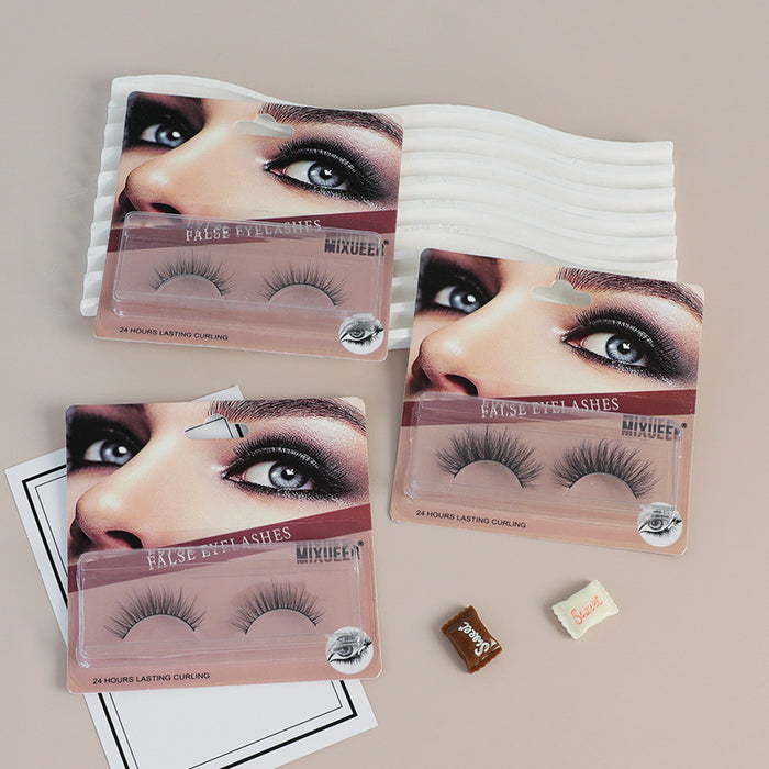 Elevate Your Beauty with Natural False Eyelashes, Lengthening and Thickening, Airy and Realistic, Crossed and Curled