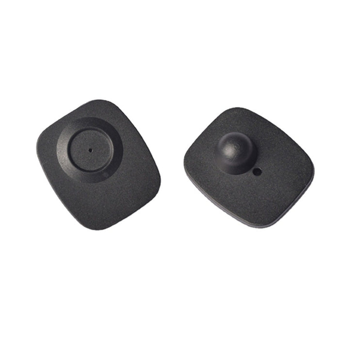 High Security RF Anti-Theft Magnet Clothing Tags for Supermarkets and Apparel Stores, Black