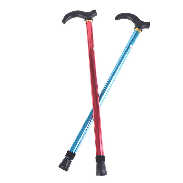 Adjustable Walking Stick for Outdoor Hiking Aluminum Lightweight Non-slip Handle Cane