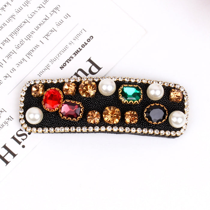 Elegant Crystal Pearl Hair Clip Accessories for Women and Girls