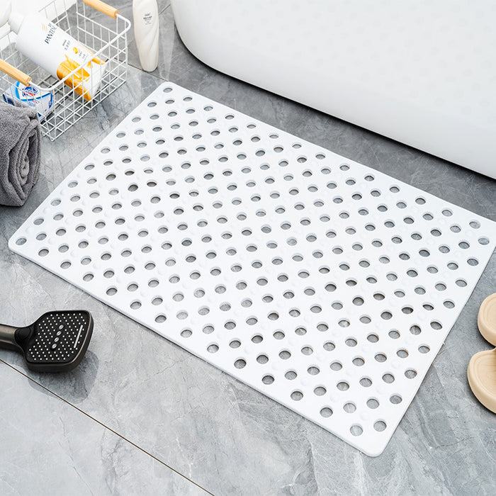 Non-slip Bathroom Square Shower Mat with Powerful Suction Cups