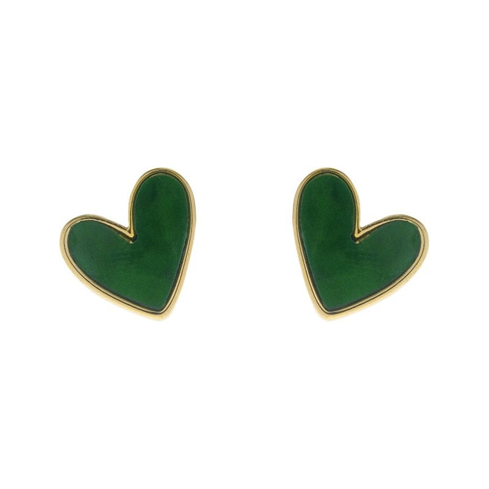 Delicate and TrendyHeart-shaped Stud Earrings for Women