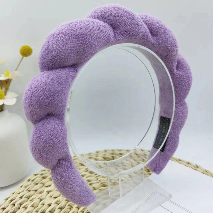 Cute Cloud Patterned Women's Headband, Soft Towel Material