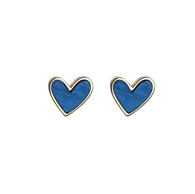 Delicate and TrendyHeart-shaped Stud Earrings for Women