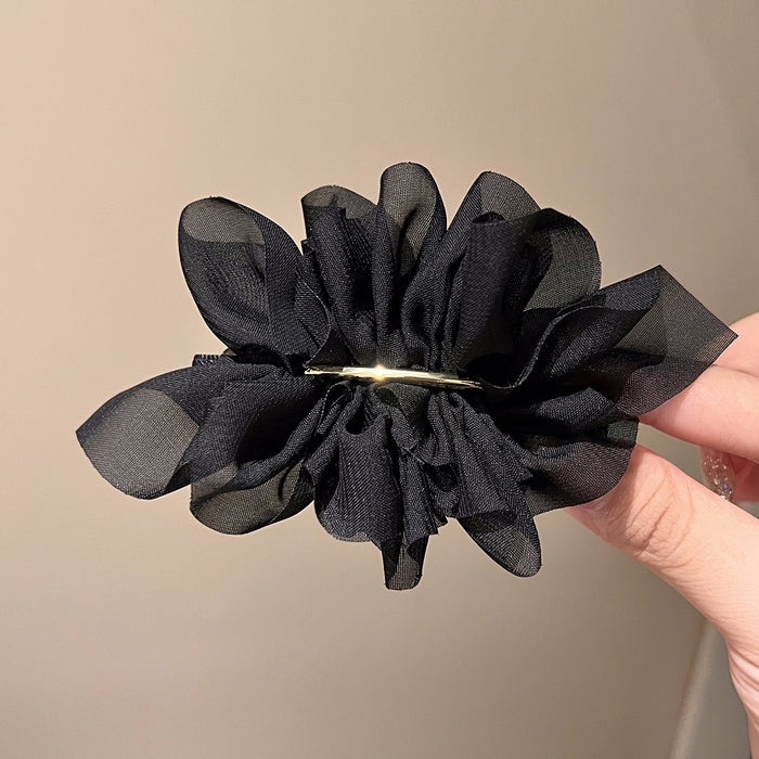 Fashionable Chiffon Flower Women's Ponytail Headwear Simple Hair Clip