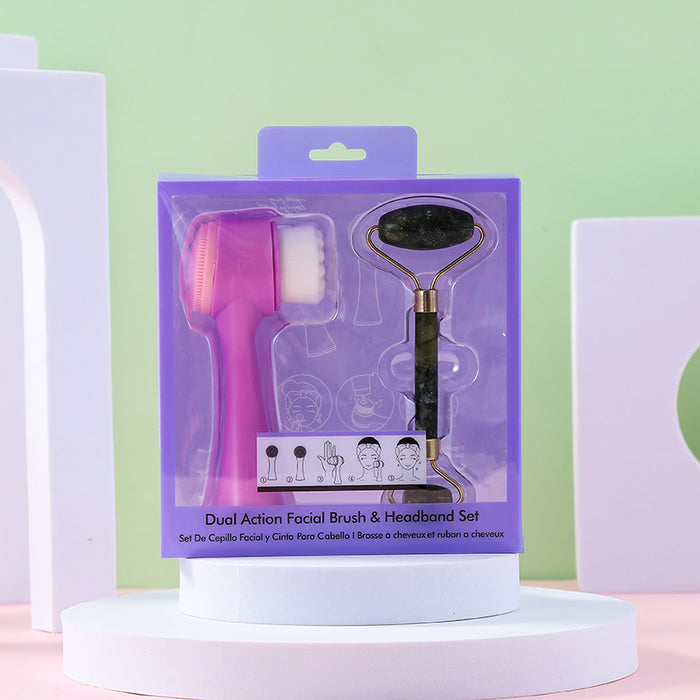 Upgrade Your Beauty Routine with Our Jade Stick Facial Massager and Cleansing Brush