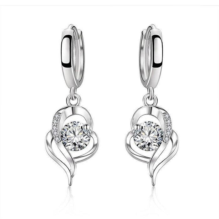 Beautiful Personalized Heart-shaped Earrings