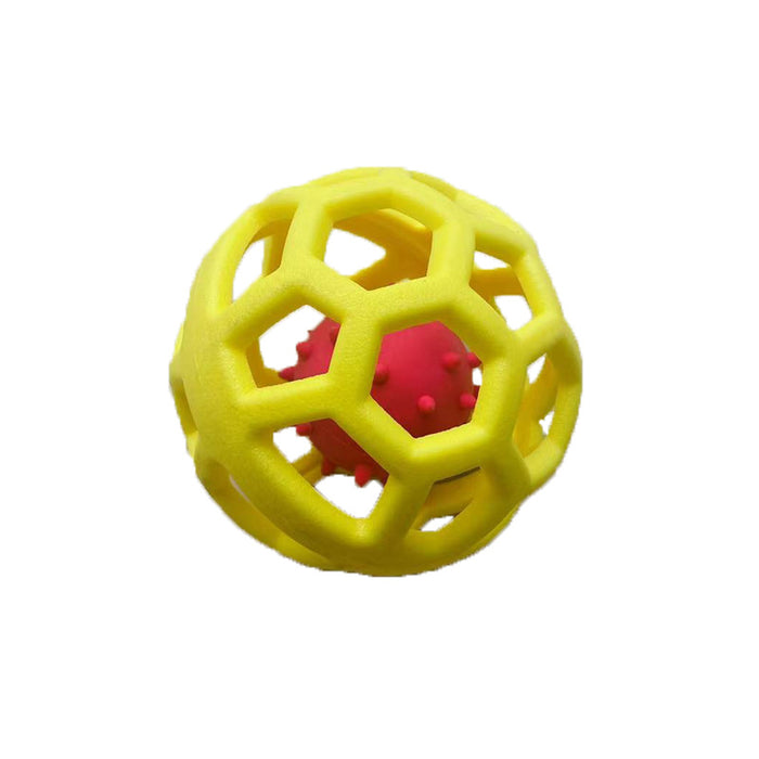 Interactive Toy Ball for Cats and Dogs  TPR Rubber Hollow Ball for Fetch and Play