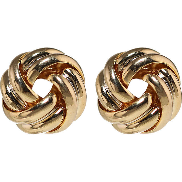 Fashionable and Simple Round Knot Ball Earrings