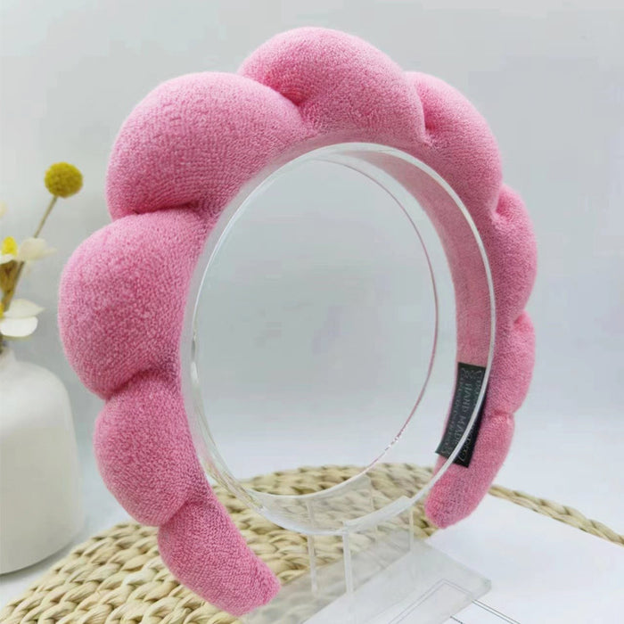 Cute Cloud Patterned Women's Headband, Soft Towel Material