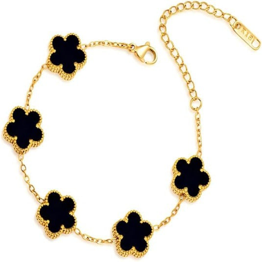 Gold Plated Fashion Clover Bracelet