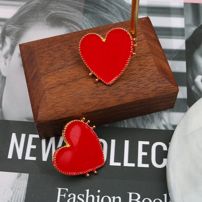 New Fashionable Heart-shaped Pendant Earrings