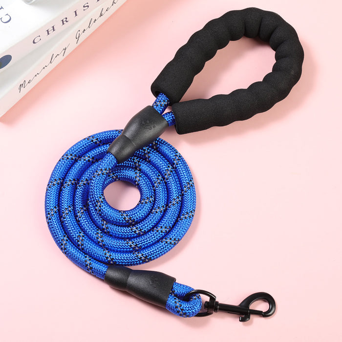 Premium Pet Leash with Reflective Round Rope and Strong Metal Clasp