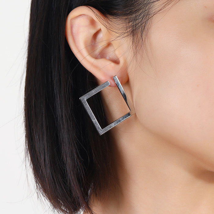 Fashionable Oversized Square Earrings