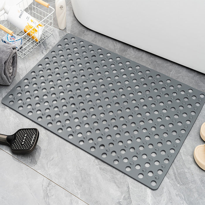 Non-slip Bathroom Square Shower Mat with Powerful Suction Cups