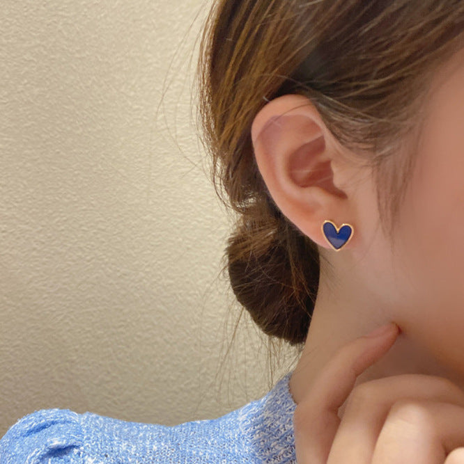 Delicate and TrendyHeart-shaped Stud Earrings for Women