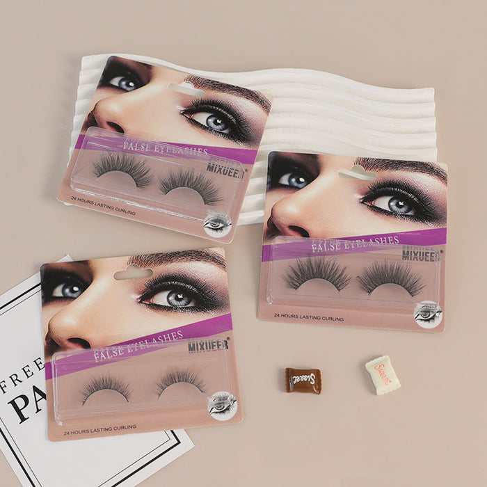 Elevate Your Beauty with Natural False Eyelashes, Lengthening and Thickening, Airy and Realistic, Crossed and Curled