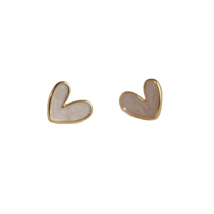 Delicate and TrendyHeart-shaped Stud Earrings for Women