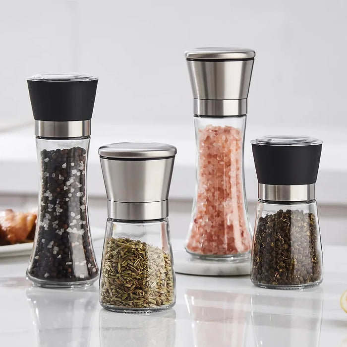 Kitchen seasoning ground with stainless steel pepper