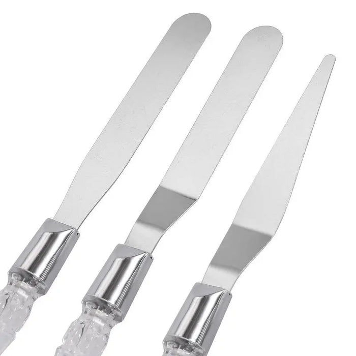 Professional Grade Baking Spatula Set with Stainless Steel Blades and Comfort-Grip Handles