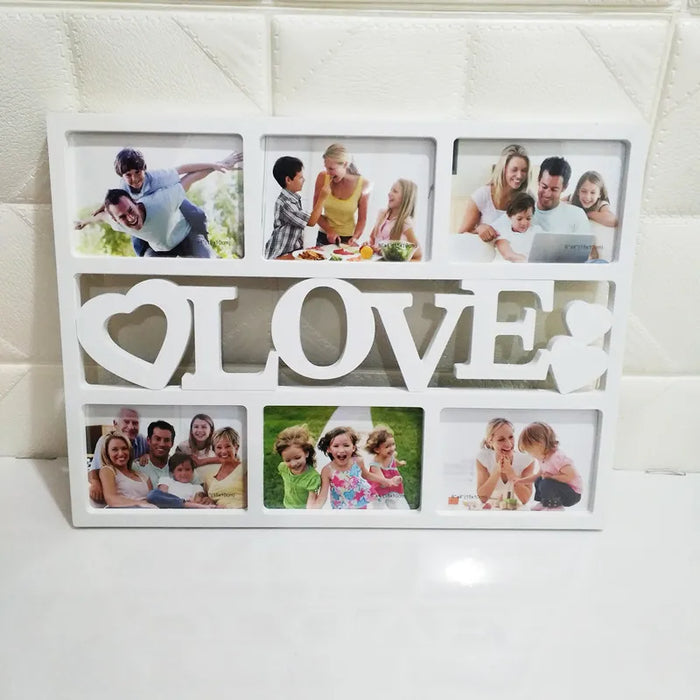 Unique creative wall-mounted photo frame combination plastic crafts