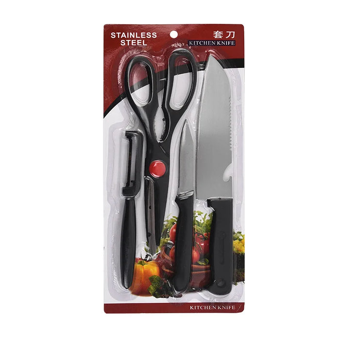 Premium Stainless Steel Chef Knife Set with Non-Slip Handles for Precision Cutting