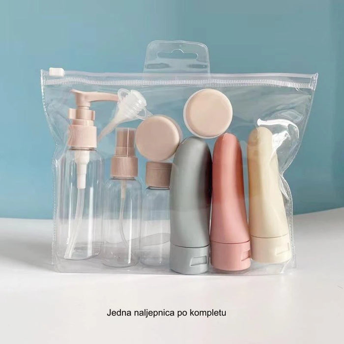 Refillable Bottles Set for Travel, Spray Bottles and Containers for Cosmetics, Skincare, Haircare and Toiletries