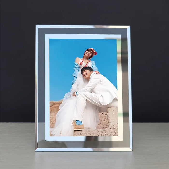 Unique Handmade Crystal Glass Picture Frame for Home Decoration