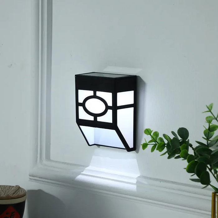 Outdoor garden courtyard automatic solar wall lamp