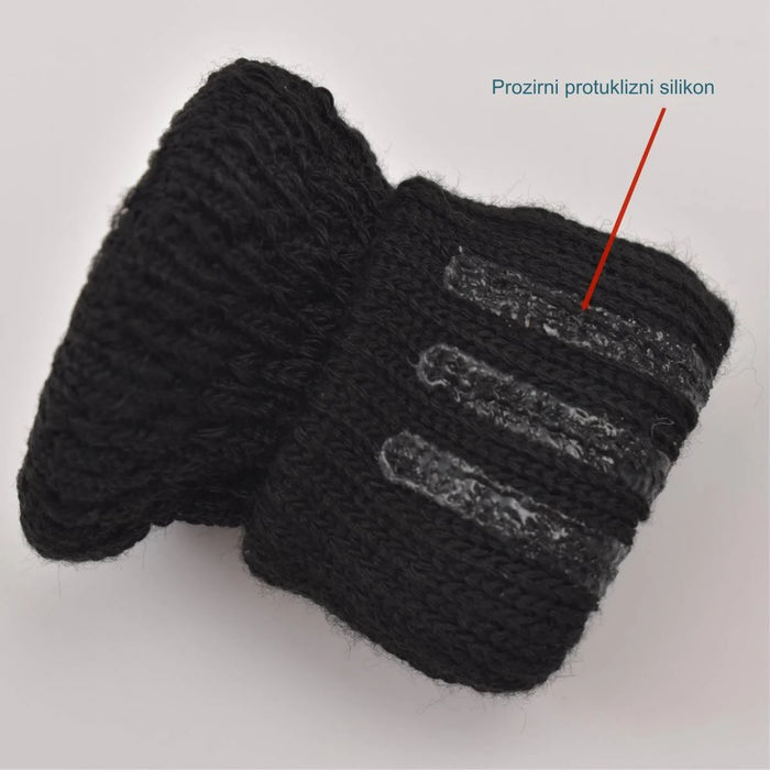 Thick and wear-resistant knitted chair cover with silicone non-slip feet