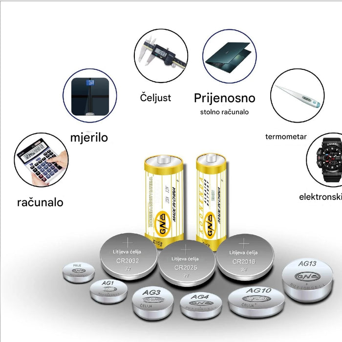 High-Quality Alkaline Button Cell Batteries for Watches and Electronics