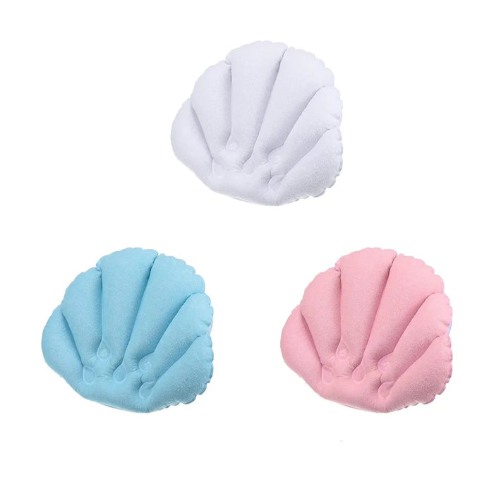 Home Inflatable Bath Pillow with Suction Cup