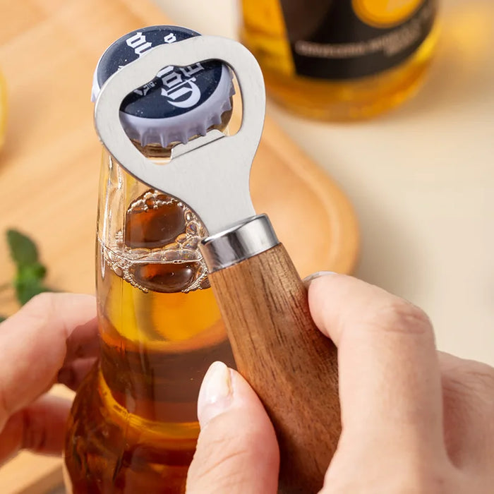 Creative vertical wine bottle opener stainless steel bottle opener