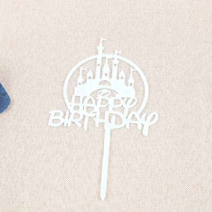 Minimalist Happy Birthday Cake Decoration