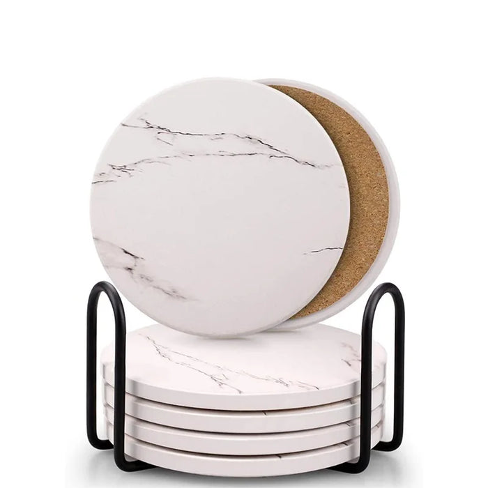 Fashion marble design ceramic coaster